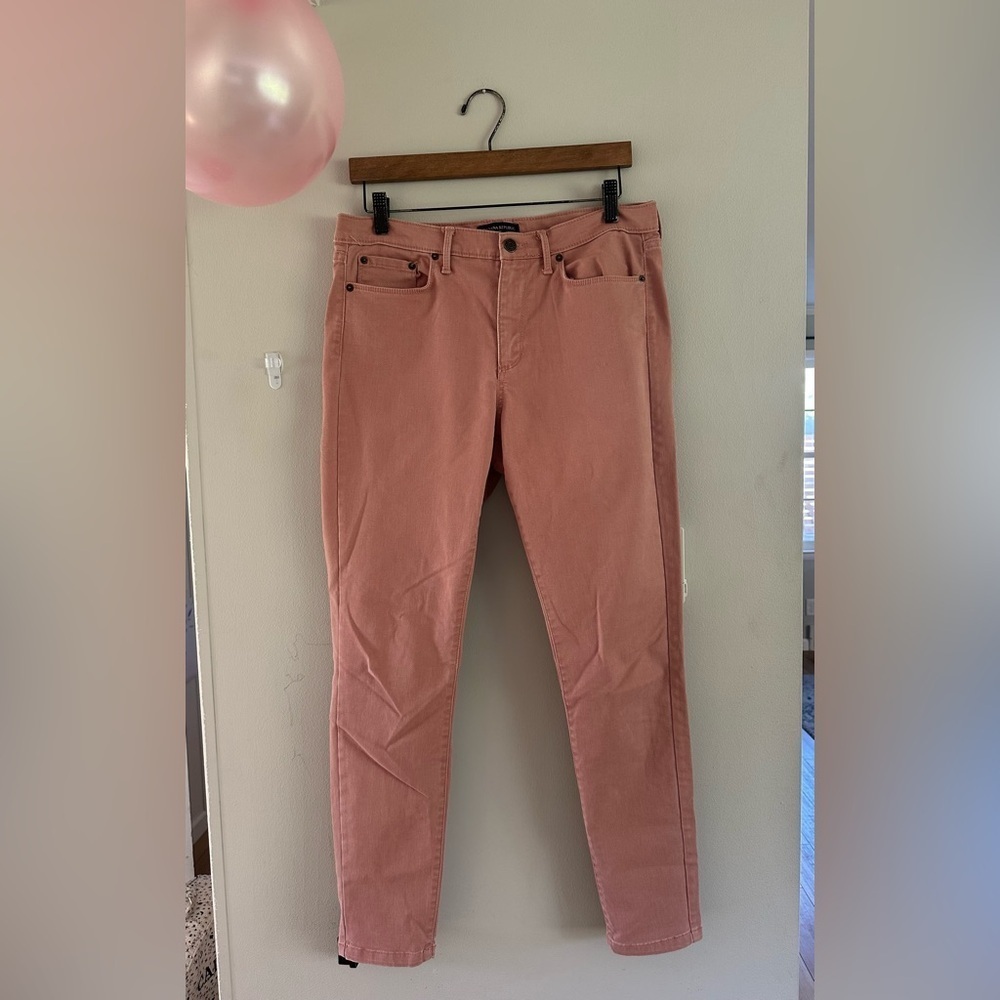 Banana Republic Mid Rise Skinny Jeans Women’s Size 8 / 29 Mauve Dusty Pink Boho